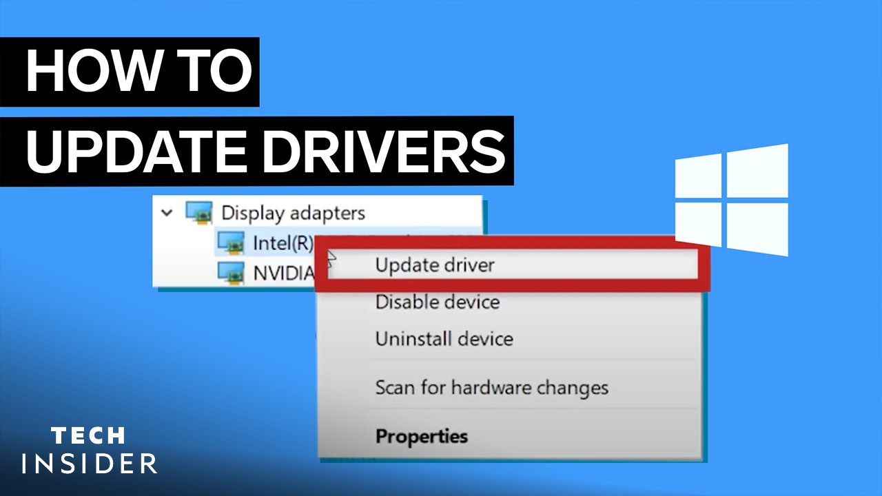 Steps to Update Drivers in Windows 10