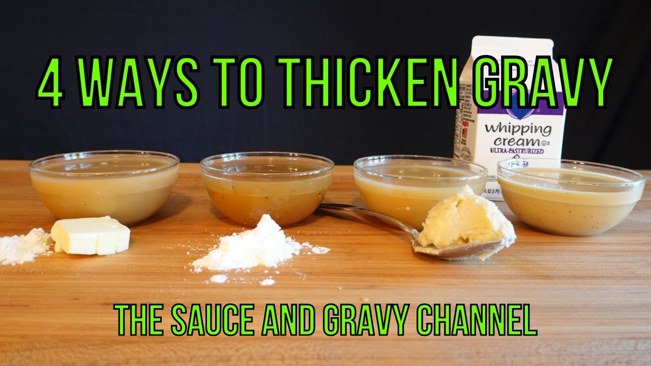 How to thicken gravy