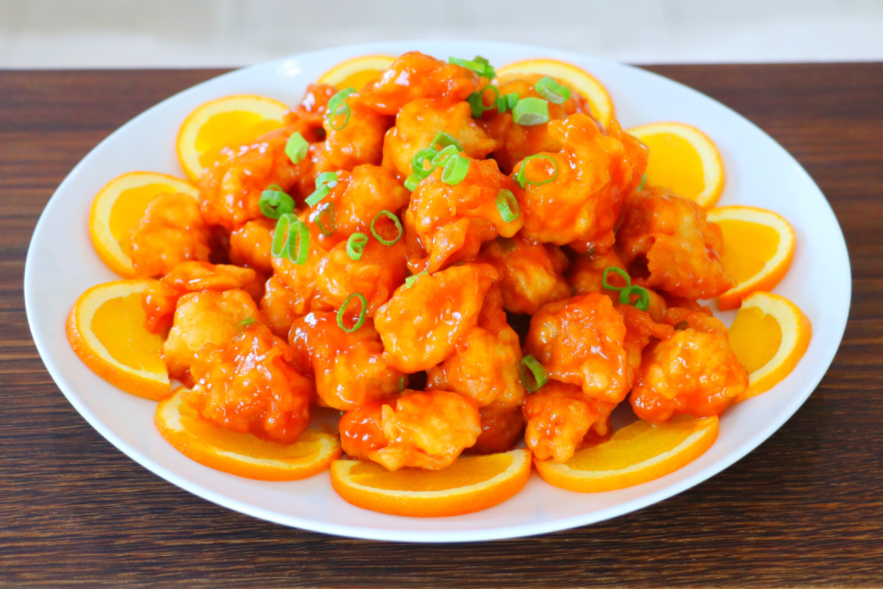 Preparing Orange Chicken